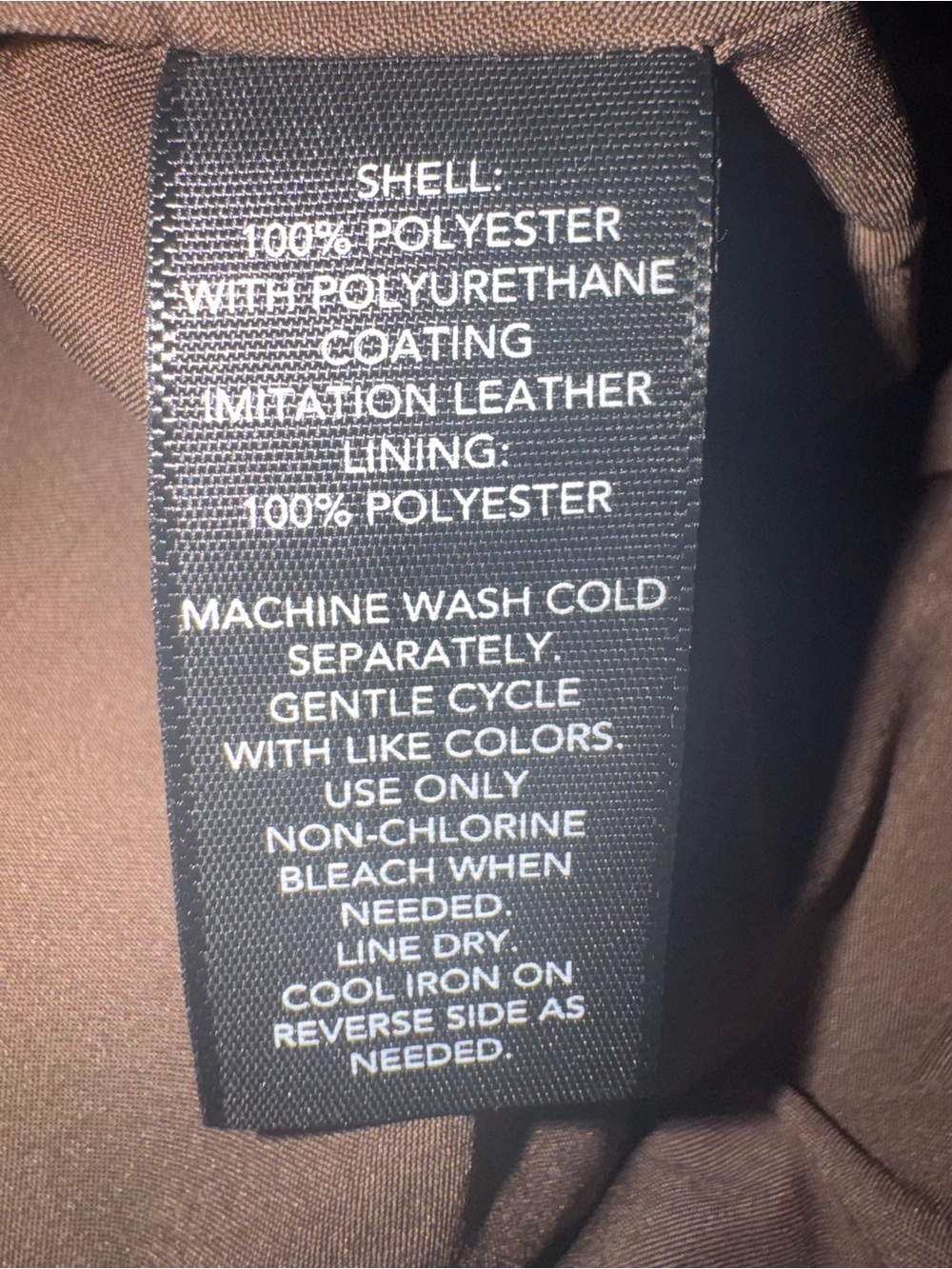 Ashley Graham Faux Leather Jacket Womens 2X Brown - Picture 7 of 7